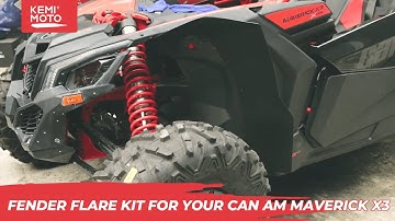How to install Fender Flare for Can-am Maverick X3 | Kemimoto