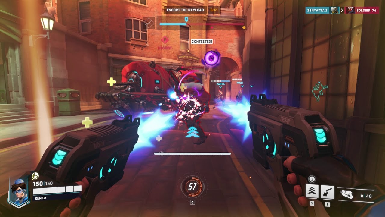 Overwatch 2 Beta Custom Game Tracer King's Row PC Gameplay