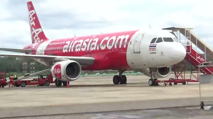 Krabi Airport Air Asia Boarding to Bangkok