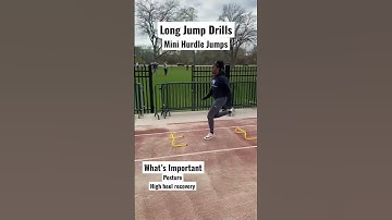 Long Jump Drills: Mini Hurdle Jumps #longjump #trackandfield #longjumpdrills