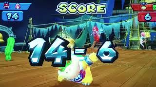 Mario Sports Mix Volleyball Ninja & White Mage Vs Bowser Jr & Cactuar