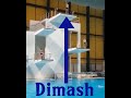 Dimash  jumping off a 10 meter diving board at the swimming pool  ig post