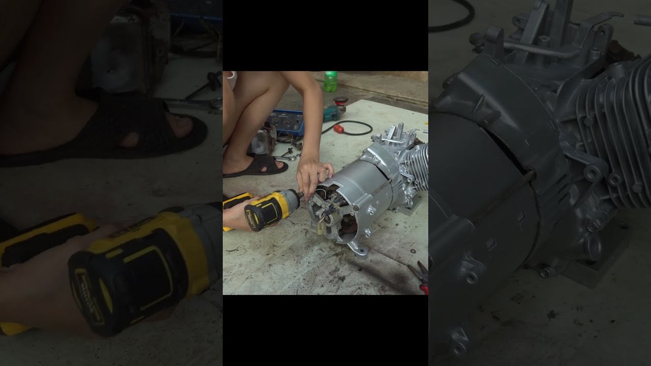 Genius girl restores generator engines 