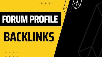 How to Create Forum Profile Backlinks Part 1 |  Forum Profile Backlinks creation | Offpage SEO