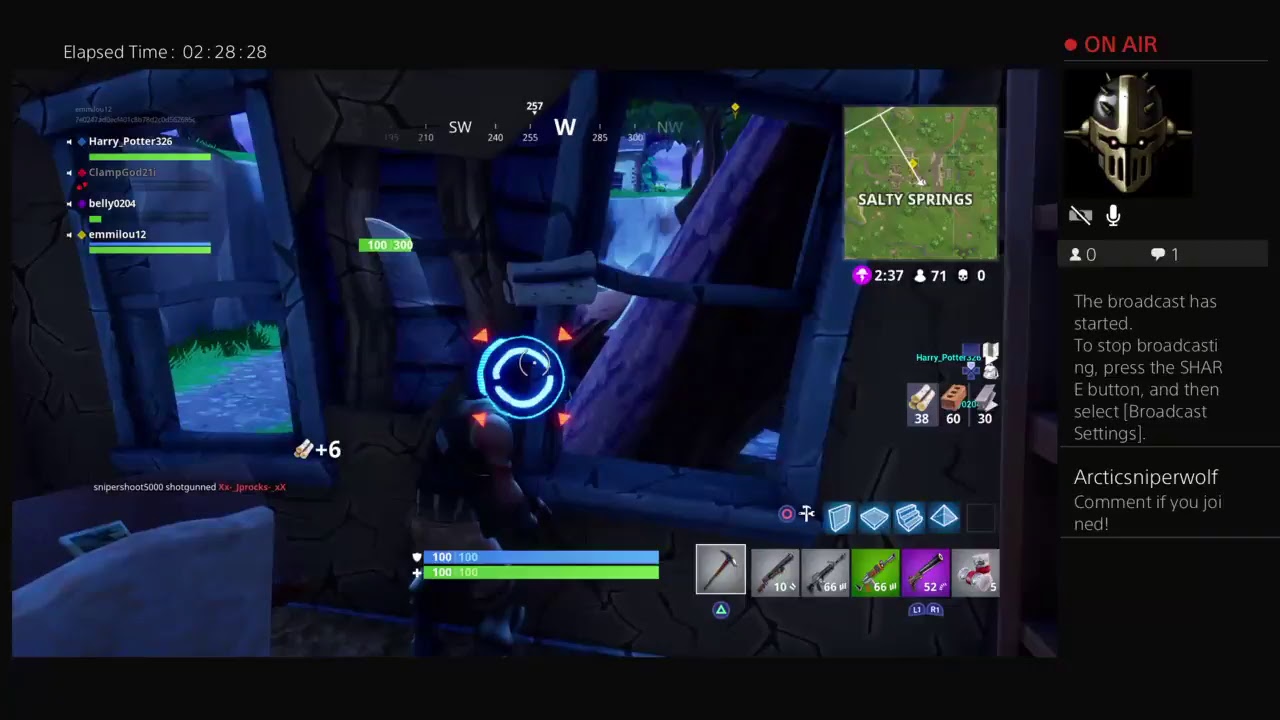 emmilou12's Fortnite broadcast