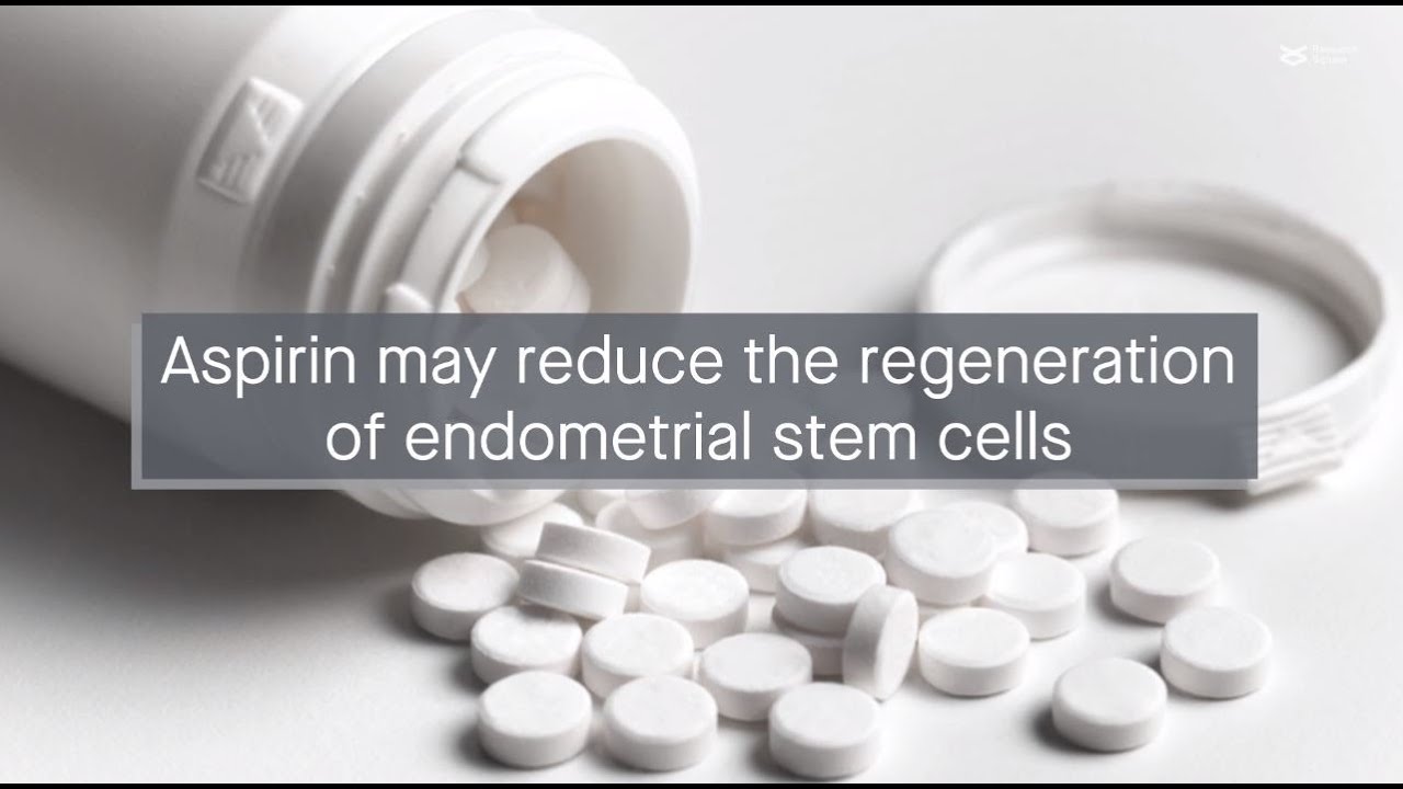 Aspirin reduces the regenerative capacity of endometrial stem cells in vitro and in vivo