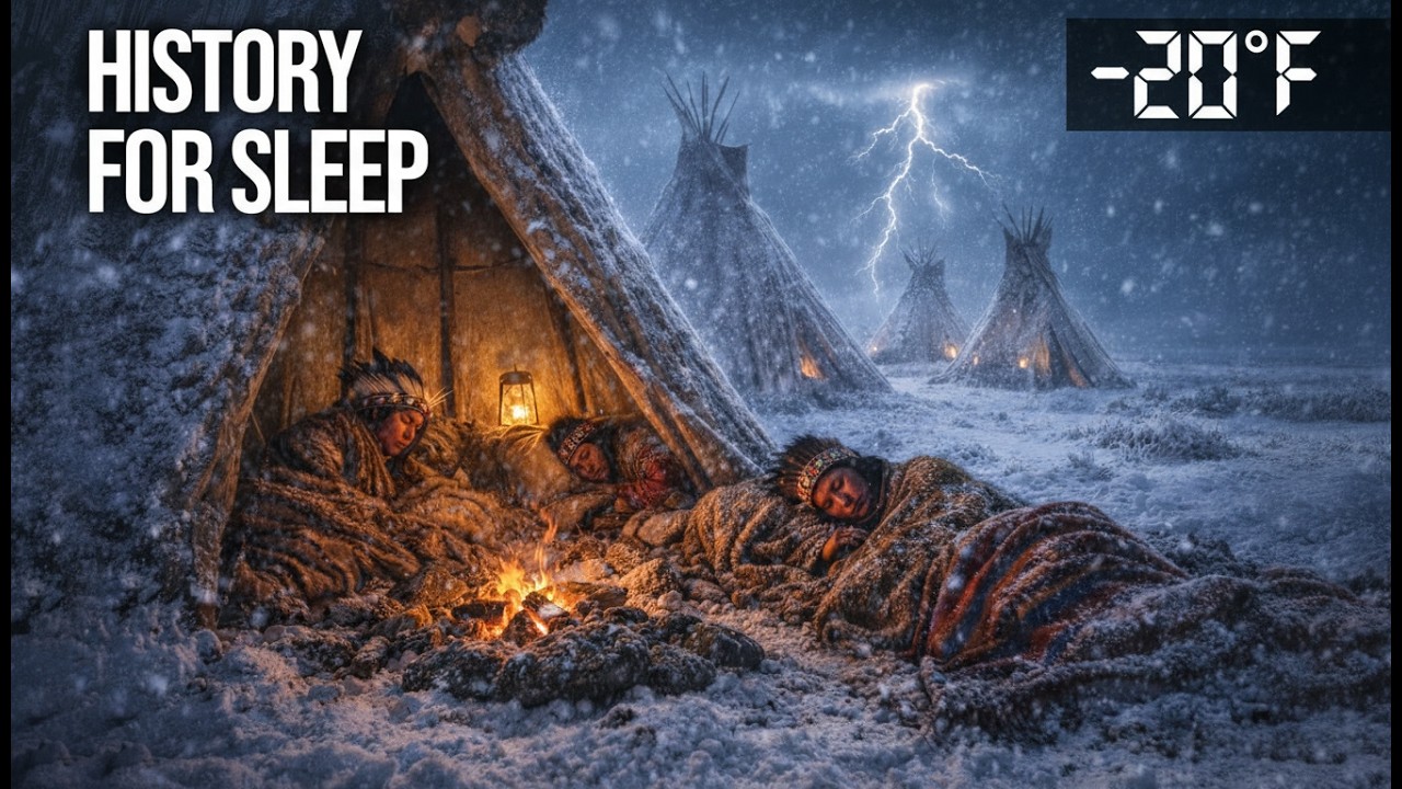 History For Sleep | Can You SURVIVE a Snowy Night in a Tipi Like Native Americans