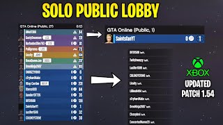 How to Make a SOLO PUBLIC Lobby in GTA 5 Online (Updated 2021 - Xbox One)