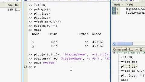 MATLAB Tutorial   02 Working in The Development Environment