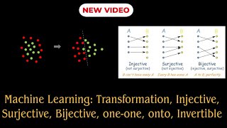 Machine Learning- Transformation, Injective, Surjective, Bijective, one-one, onto, Invertible