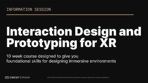 Interaction Design and Prototyping for XR Info Session with Elián Stolarsky