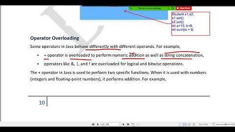 OOP WK 13 Video 5 Static polymorphism
