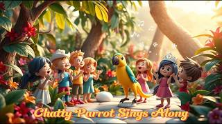 Chatty Parrot Sings Along – Kids Animal Song | Squishy Pop Tv