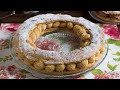 Paris Brest con crema de praliné de avellanas