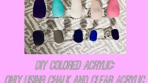 Tuesdays & Tips: DIY Colored Acrylic ft. ONLY chalk and acrylic!!!!