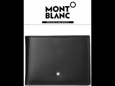 Montblanc Sartorial Wallet, Leather, Black, 6 Cards, Money Clip, 13031 -  Iguana Sell