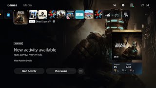 DEAD SPACE Remake (PS5) Start UP SCREEN + Full MENU Walkthrough!