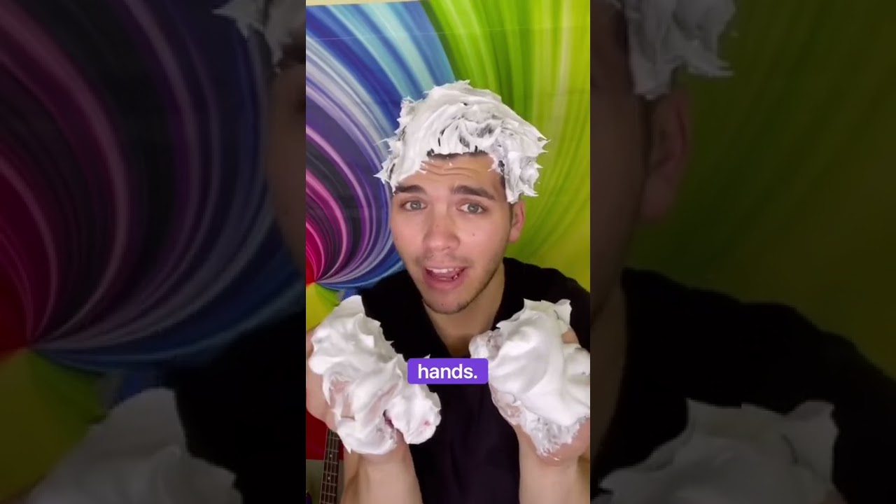 YOU LAUGH YOU LOSE! Shaving Cream Hair Dye MAGIC TRICK! 