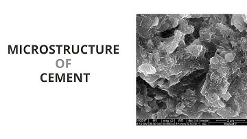 Microstucture of cement
