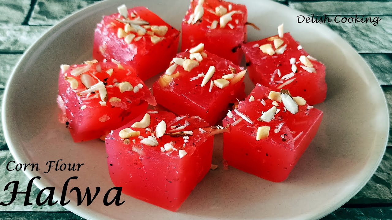 Corn flour halwa recipe Karachi Halwa Bombay karachi halwa recipe