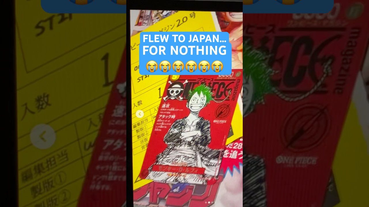 BUYING ONE PIECE CARDS IN JAPAN GONE WRONG!!!