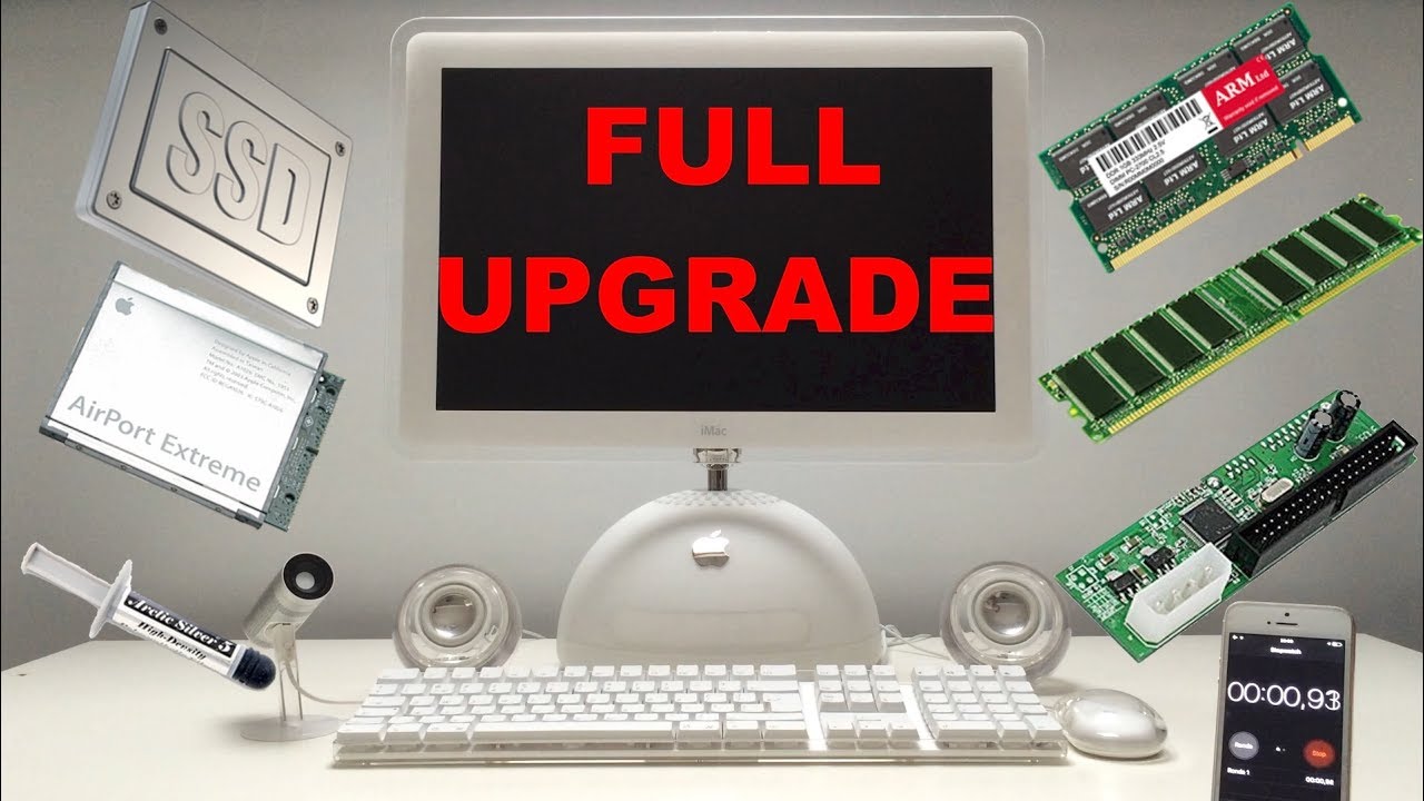 forpligtelse Udstyr Fremme iMac G4 Full Upgrade with Samsung SSD 2017 - YouTube