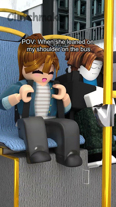POV: When she leaned on my shoulder on the bus #shorts #short #roblox #funny #robloxmemes