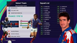 Pes 2021 - France B - 1998 World Cup Qualifications - Super Patch - Ps4Ps5Pc