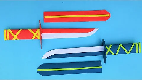 Paper Knife Easy/Easy Origami Paper Sword/How To Make Knife With A4 Paper Easy/Paper Ninja Sword