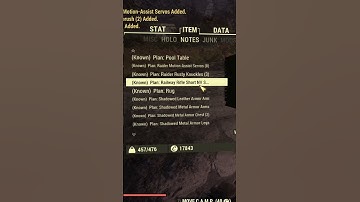 [Fallout 76] - RARE PLANS! #shorts