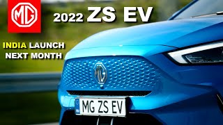 2022 MG ZS Electric SUV Revealed Ahead Of Launch | Gets 500 km Range
