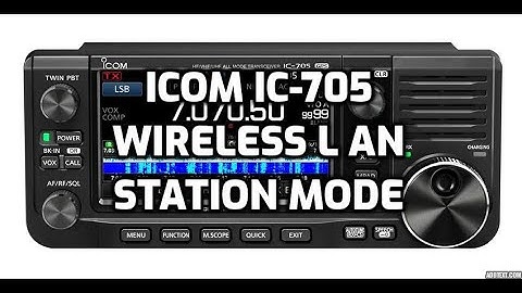 ICOM IC-705  WLan Station Mode