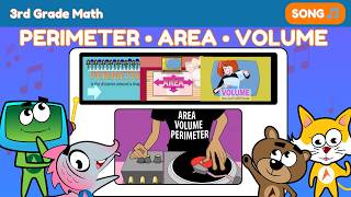 Perimeter, Area & Volume Song 🎶 | Easy Math for Kids