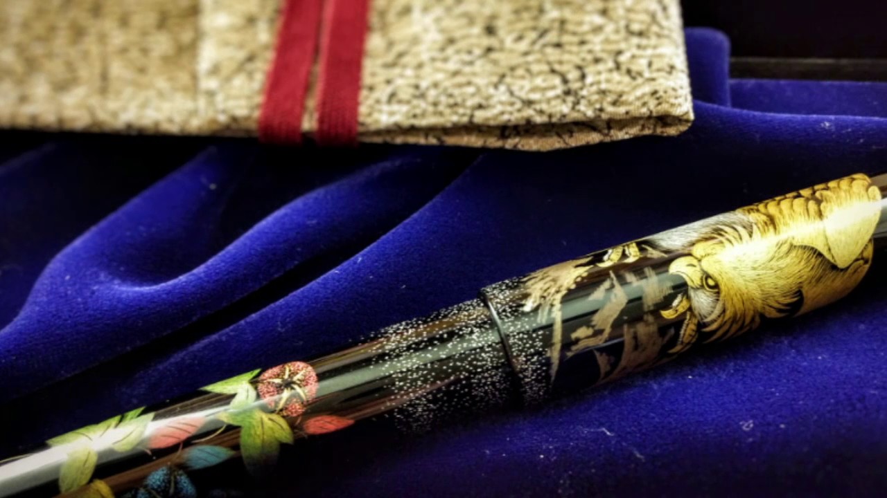 Sailor "Summer Hawk" Chinkin Maki-e fountain pen