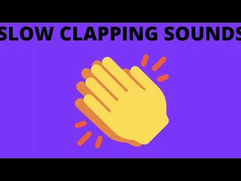 Slow clapping sounds (1 hour) - YouTube