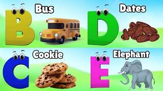 apple b bus abc phonics song toddlers abcd song preschoollearning