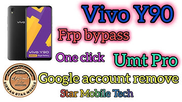Vivo Y90 Frp Unlock By Umt Mtk2  Y90 google Lock frp Remove Jst One Click  vivo 1908 Google account