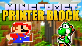 Celebrity Minecraft PRINTER BLOCK Mod - Create Pixel Art! (Minecraft v1.7.10 Mod Spotlight) Profile