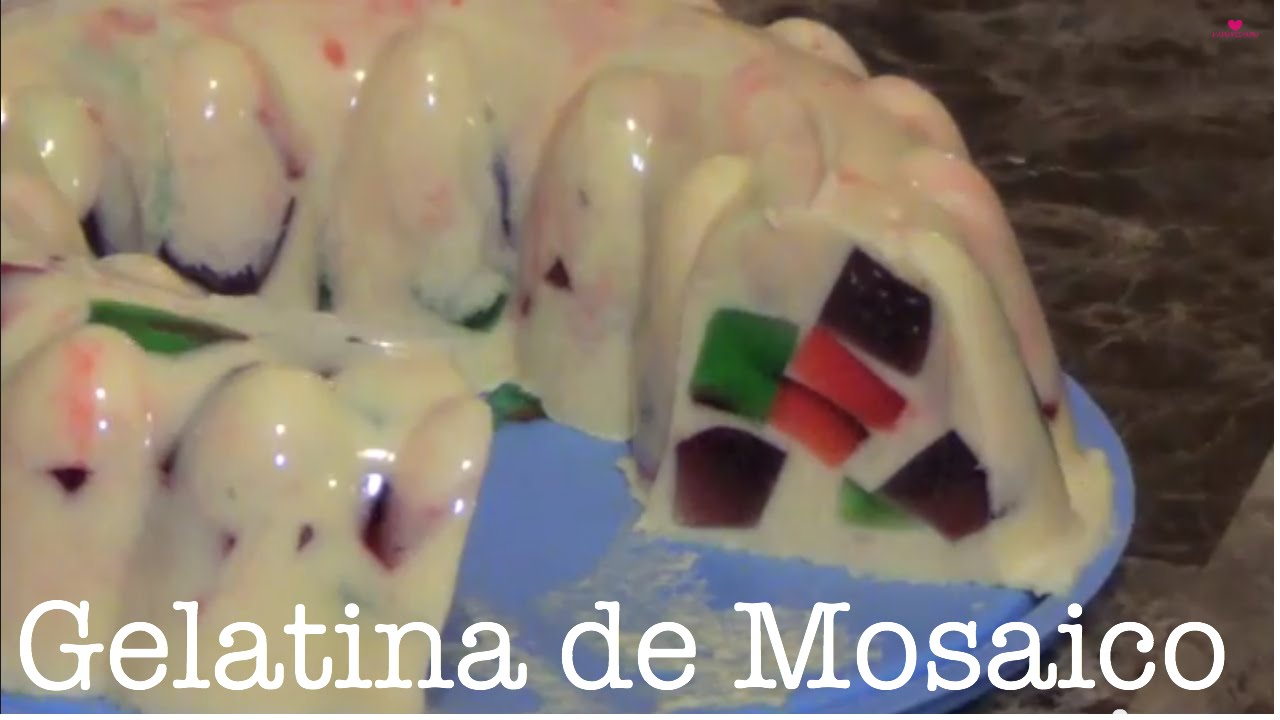 COMO HACER GELATINA DE MOSAICO ♡♡ YouTube