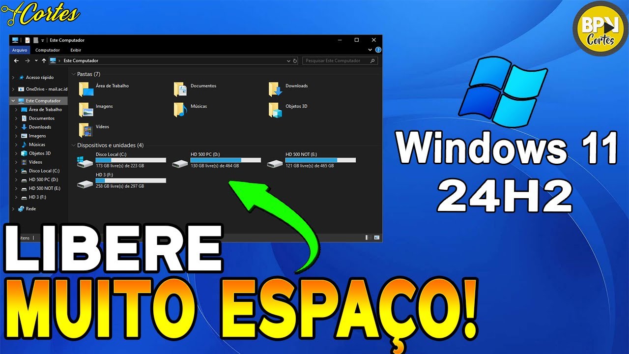 Como Liberar MUITO ESPAÇO no SSD ou HD no Windows 11 24H2! - YouTube