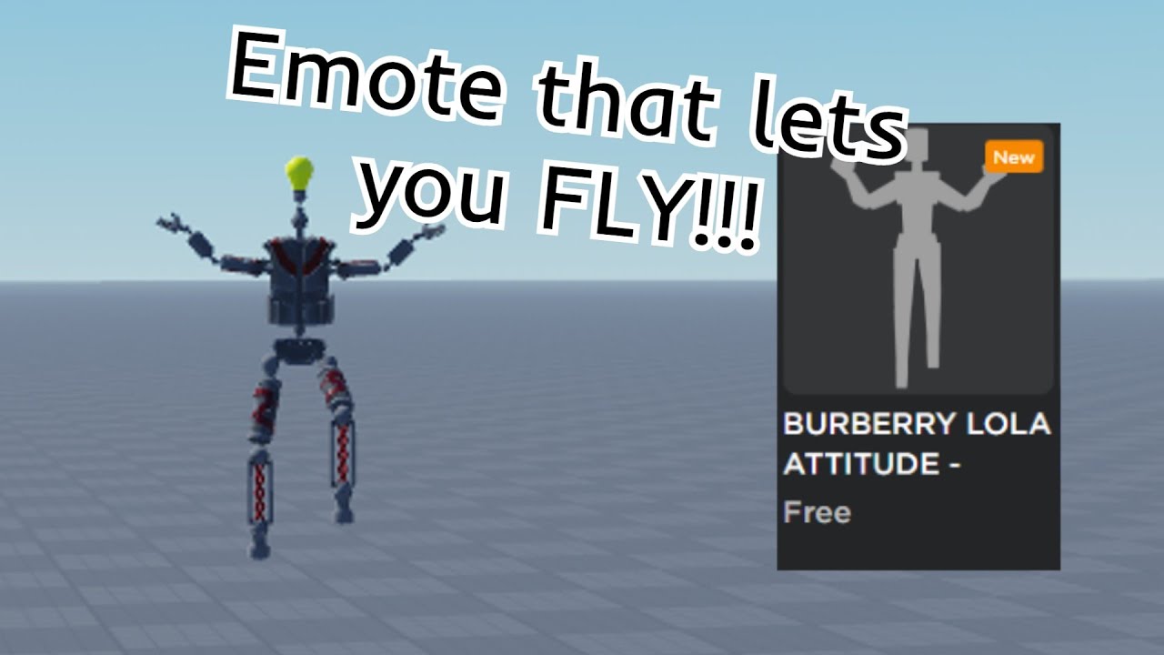 This roblox emote lets you FLY!! (Offsale) 