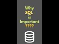 Importance of SQL | #shorts #shortvideo #shortsvideo #short #shortsfeed #shortsfeed #shortsyoutube