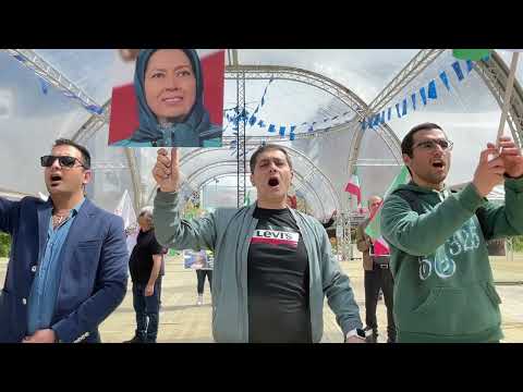 Brussels—May 4, 2023: MEK Supporters Rallied in Support of the Iran Revolution.