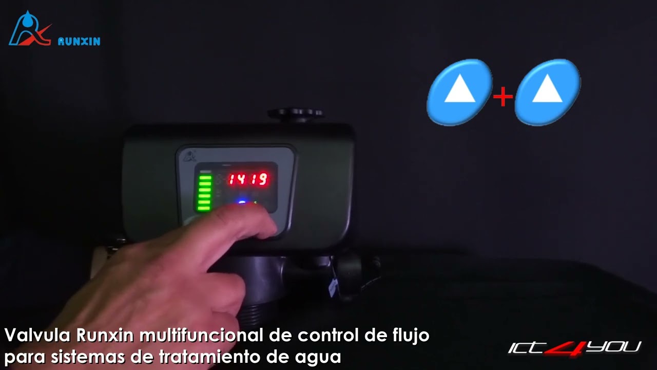 Valvula para Tratamiento de Aguas Runxin 53504 Automatica Multifuncional de Control de Flujo