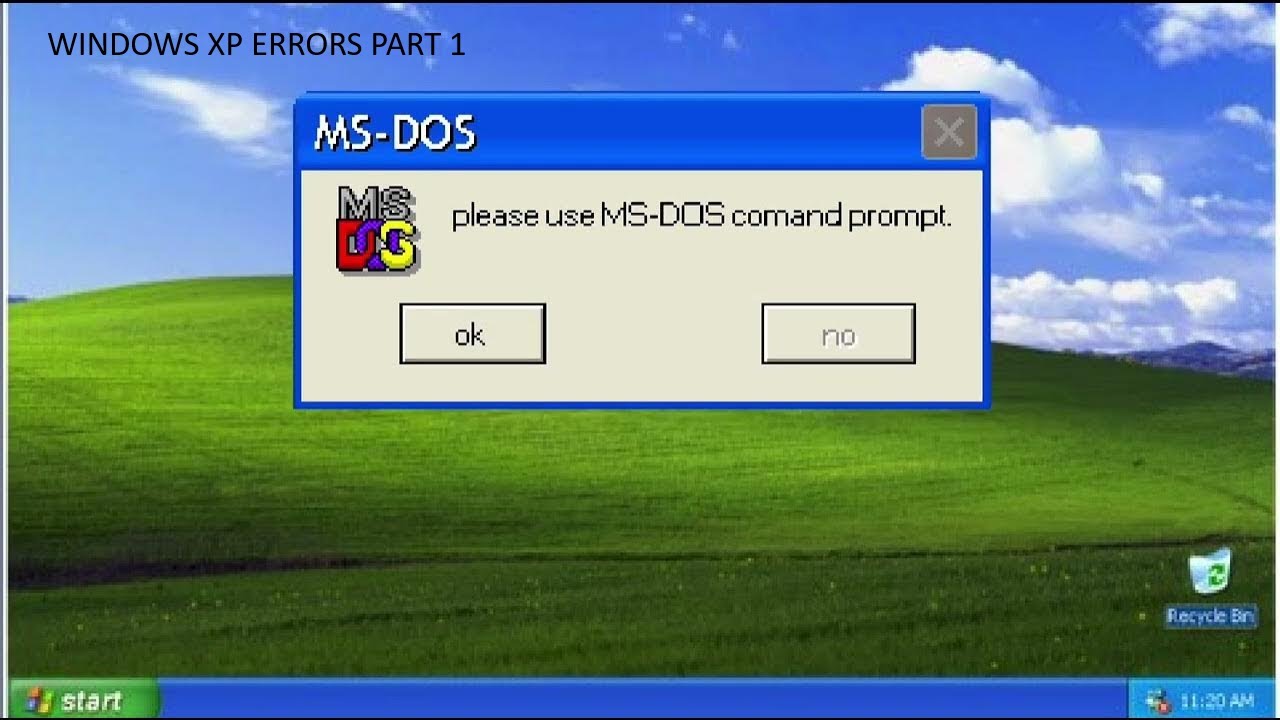 WINDOWS XP ERROR COMPILATION - YouTube