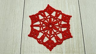 sous tasse crochet    وحدة كروشي للكؤوس او اساس مفرش او بلوزة بسيطة للمبتدئات