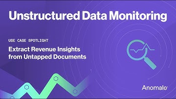 Anomalo Unstructured Data Monitoring Extracting Customer Insights