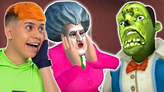 NAMORADO DA PROFESSORA VIROU ZUMBI!! (Scary Teacher)