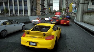 Most Realistic GTA 5 Mod Ever! QuantV Volumetric Clouds — GTA IV Remastered Map + Realistic Traffic