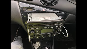 HOW TO REMOVE MK1 FORD FOCUS 6000CD RADIO STEREO TO GET SERIAL NUMBER AND RADIO CODE V OR M SERIAL